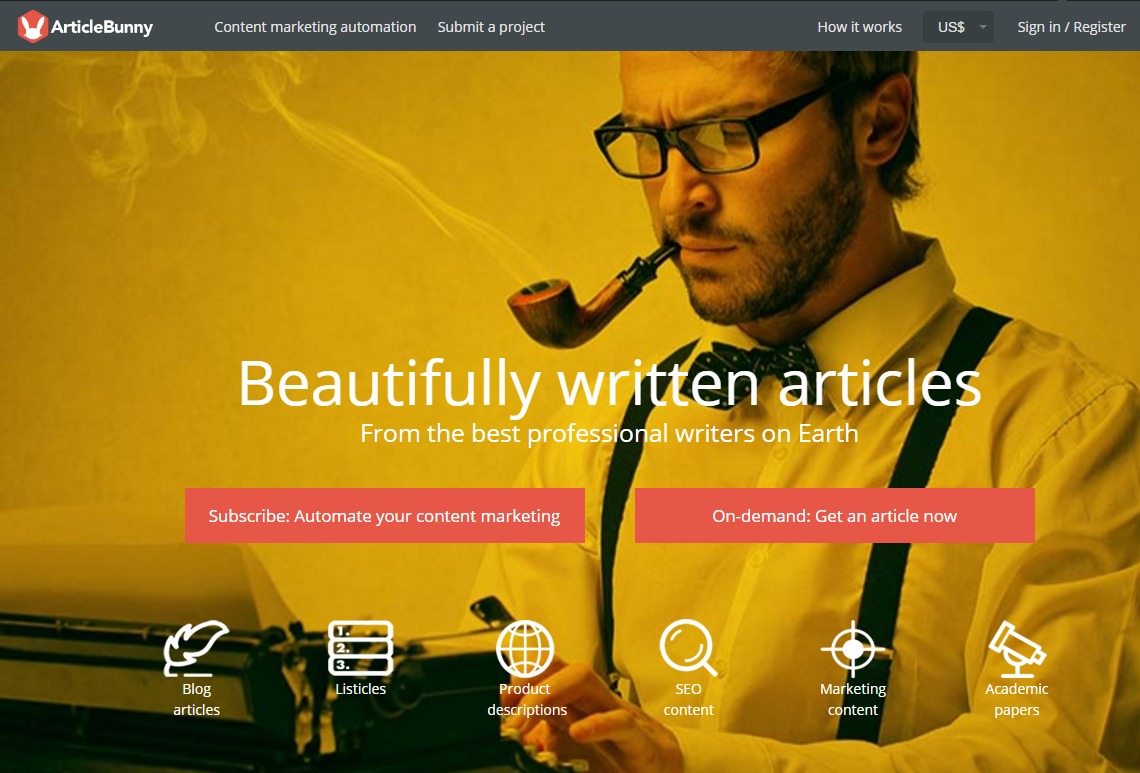 ArticleBunny provides article writing services.